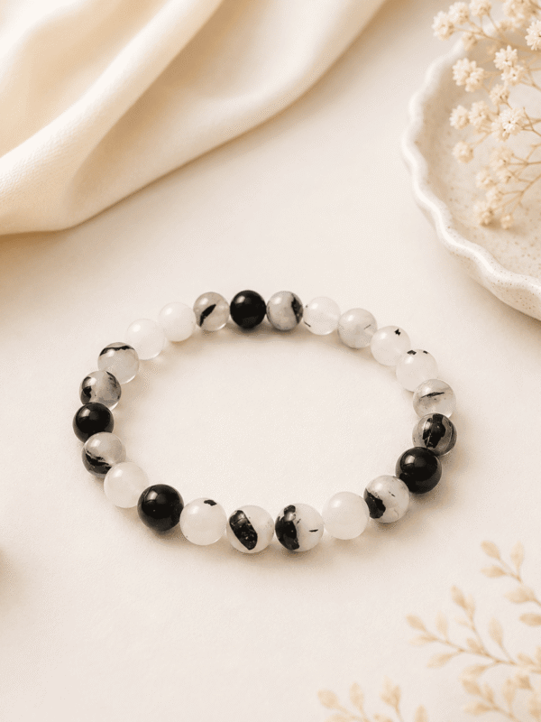 Black Rutilated Quartz Bracelet