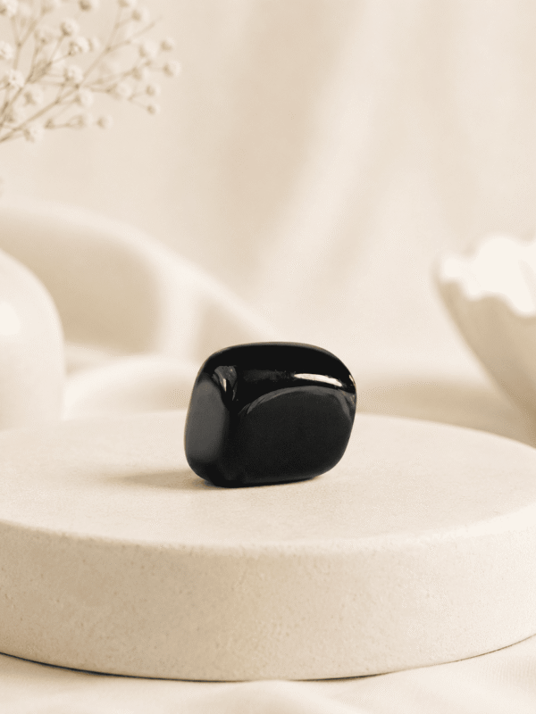 Natural Black Tourmaline Tumble Stone crystal for protection, grounding, negative energy removal, chakra healing, emotional balance, and positive energy