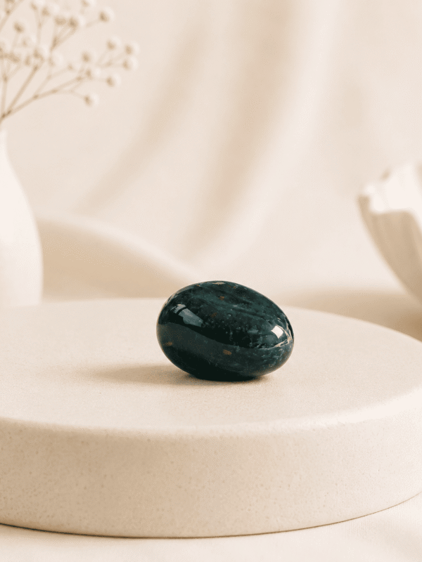Natural Blood Stone Tumble Stone crystal for strength, courage, healing, grounding, protection, and positive energy balance