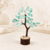 Natural Blue Amazonite Gemstone Tree for calm communication, emotional healing and soothing energy flow