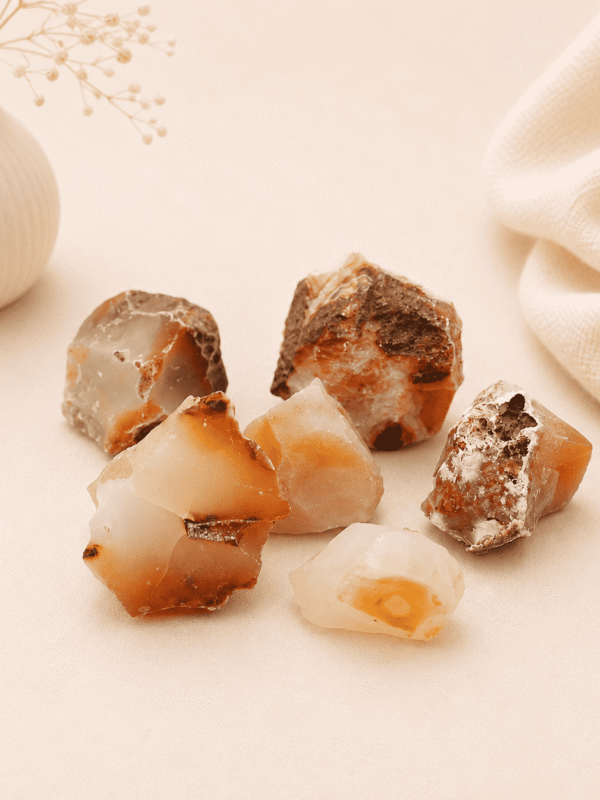 Natural Carnelian Raw Stone healing crystal for motivation, confidence, energy, creativity, chakra balancing, and positive vibrations