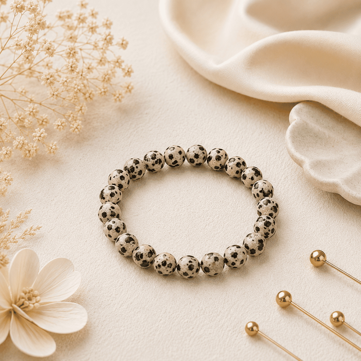 Dalmatian Jasper Bracelet