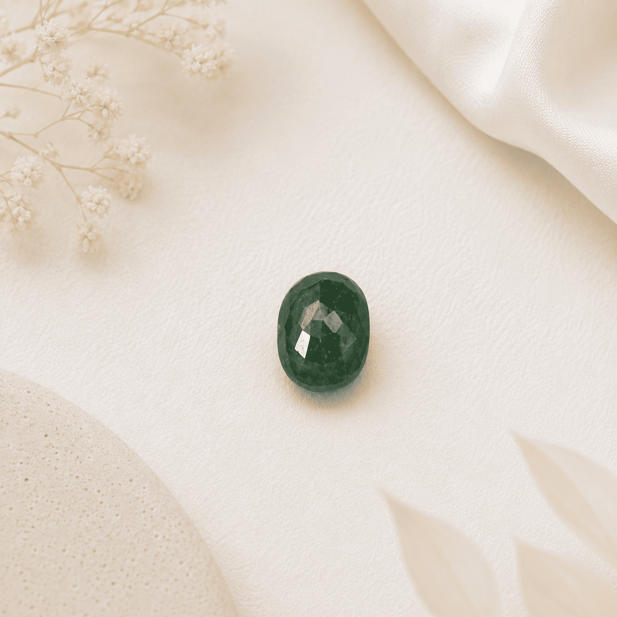 Natural Emerald Gemstone (Panna) certified green emerald stone for Mercury (Budh) strengthening, intelligence, communication and success