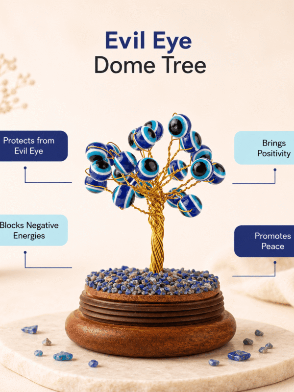 Natural Evil Eye Dome Tree for protection from negative energy, evil eye shielding and positive vibrations