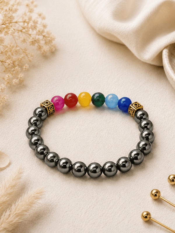 Hematite 7 Chakra Bracelet