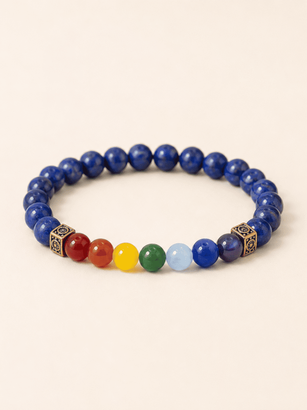 Lapis 7 Chakra Bracelet