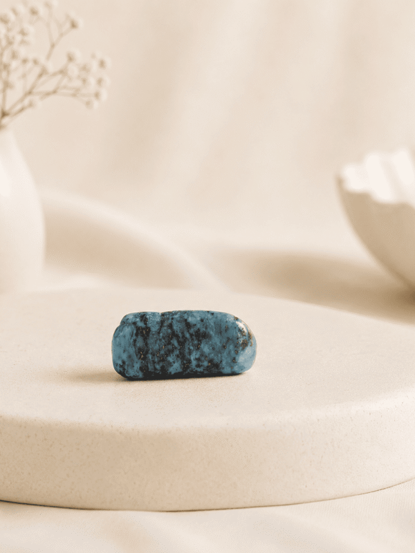 Natural Lapis Lazuli Tumble Stone crystal for wisdom, communication, spiritual healing, throat chakra balancing, clarity, and positive energy