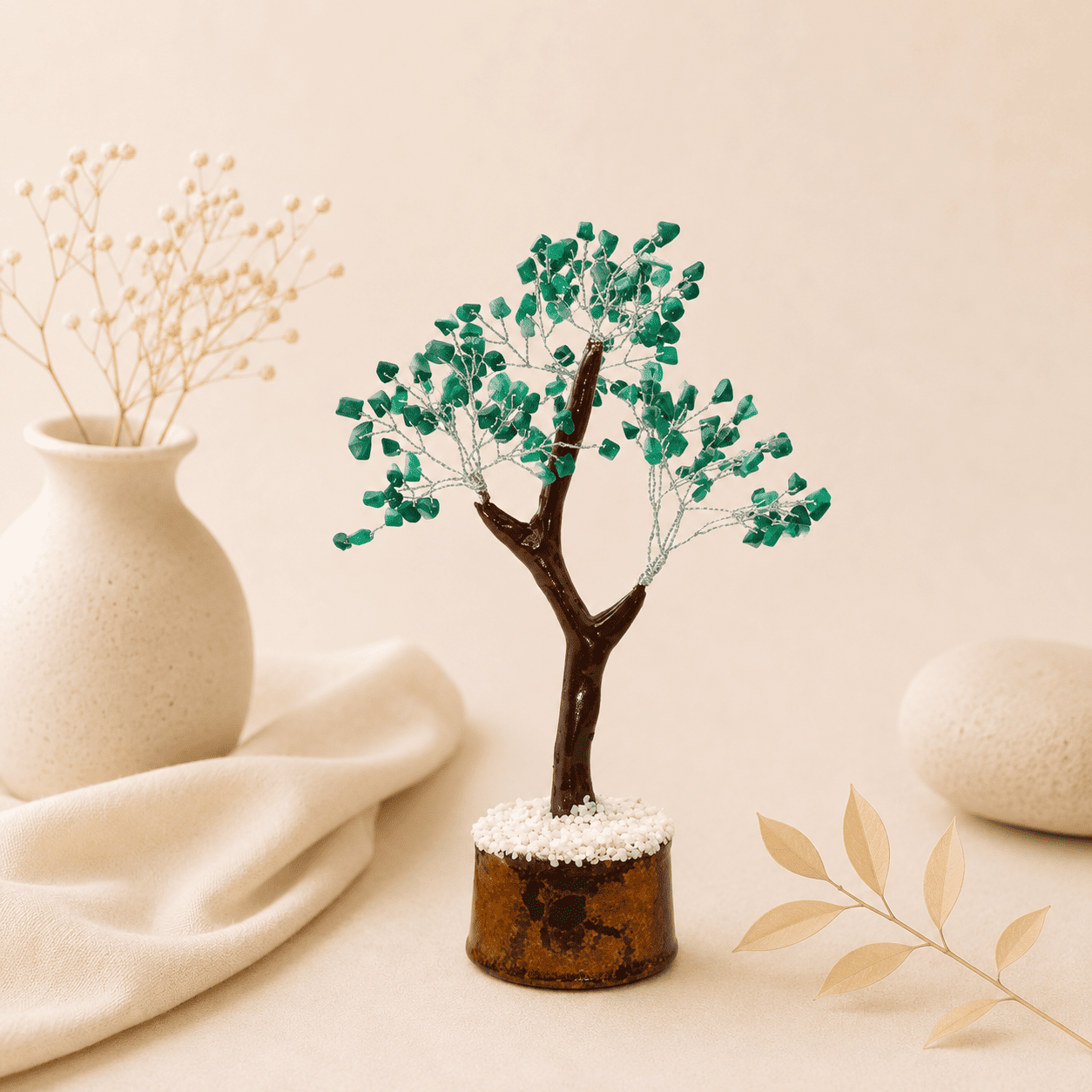 Natural Malachite Gemstone Tree for transformation, protection, emotional healing and positive energy flow