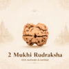 Original Nepal Origin 2 Mukhi Rudraksha bead for love, relationship harmony, emotional healing, spiritual growth, divine blessings, and positive energy
