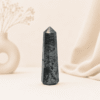Nuummite Pencil Tower Point healing crystal for protection, grounding, transformation, spiritual awakening, chakra balancing, and positive energy