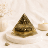 Pyrite Money Magnet Pyramid crystal for wealth attraction, prosperity, financial success, abundance, protection, and positive energy healing