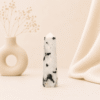 Rainbow Moonstone Pencil Tower Point healing crystal for intuition, emotional healing, feminine energy, chakra balancing, meditation, and positive energy