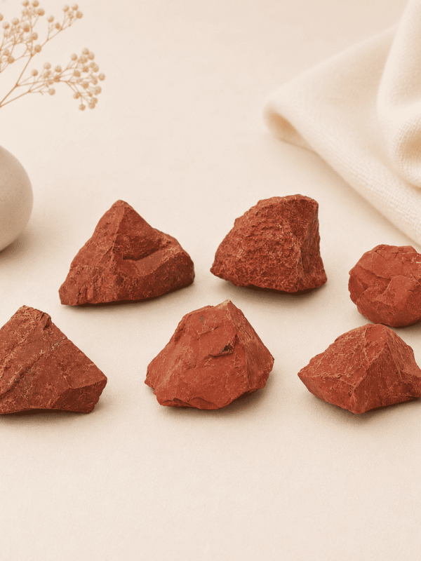 Natural Red Jasper Raw Stone healing crystal for grounding, strength, stability, emotional balance, chakra healing, and positive energy