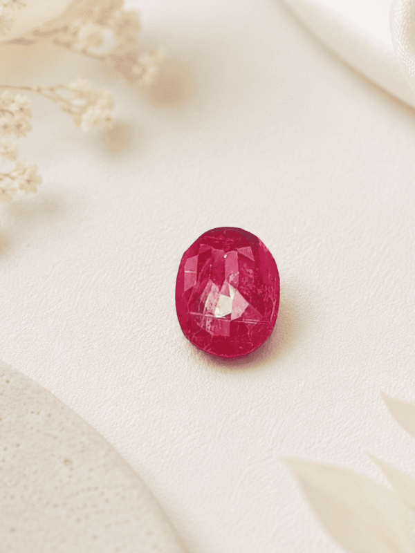 High-quality Ruby Gemstone (Manik) for success, power, protection and positive aura enhancement