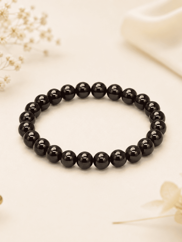 Silver Obsidian Bracelet