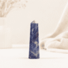 Sodalite Pencil Tower Point healing crystal for clarity, communication, intuition, chakra balancing, meditation, and positive energy
