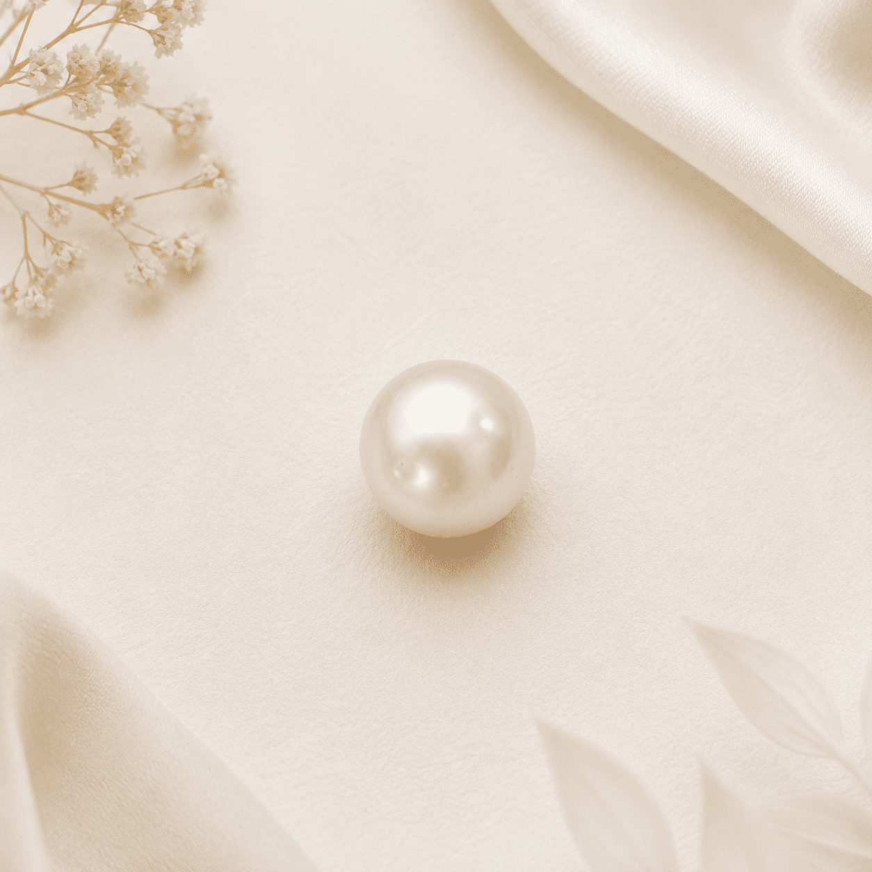 Natural White Pearl Gemstone (Moti) certified pearl stone for astrology, Moon (Chandra) strengthening, peace and emotional balance